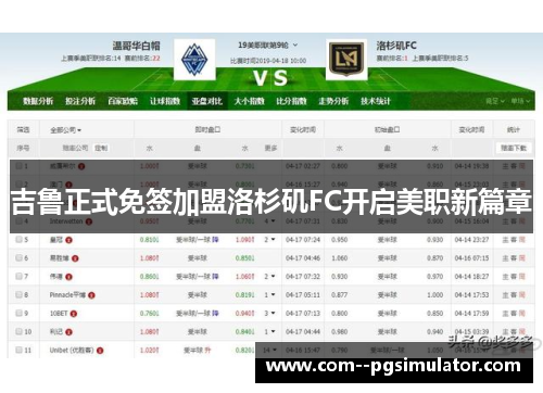 吉鲁正式免签加盟洛杉矶FC开启美职新篇章 吉鲁正式免签加盟洛杉矶FC开启美职新篇章